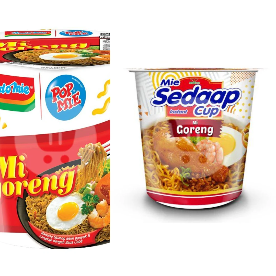 Mie Cup Goreng (Pop Mie, Sedaap, dll)